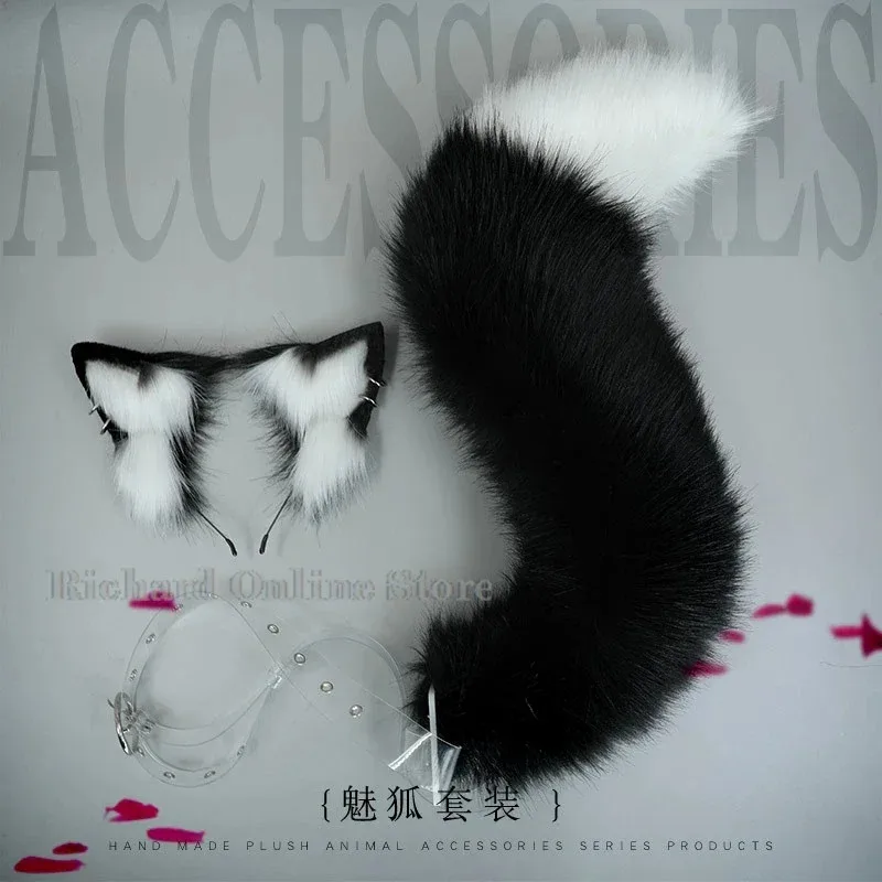 Fursuit Cosplay Ears Headwear Tail Set Cosplay Accessories Furry Cosplay Rubbit Cat Soft Cute Fluffy Animal Party Kawaii Props
Fursuit Cosplay Ears Headwear Tail Set Cosplay Accessories Furry Cosplay Rubbit Cat Soft Cute Fluffy Animal Party Kawaii Props