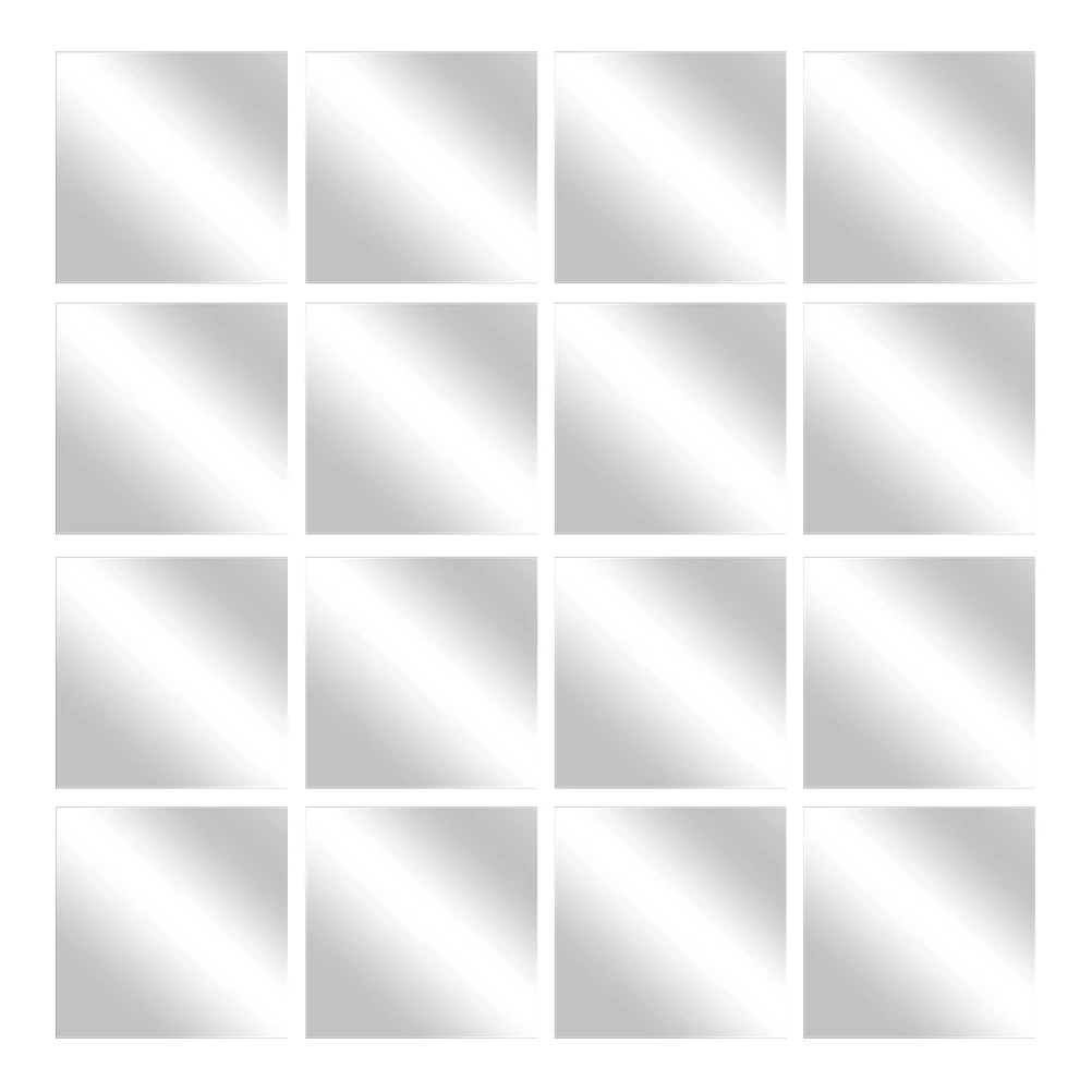 16pcs Mirror Tile Acrylic Self Adhesive Square Frameless Wall Mirrors Decorative Panels For Bedroom Living Room Kitchen Bathroom
16pcs Mirror Tile Acrylic Self Adhesive Square Frameless Wall Mirrors Decorative Panels For Bedroom Living Room Kitchen Bathroom