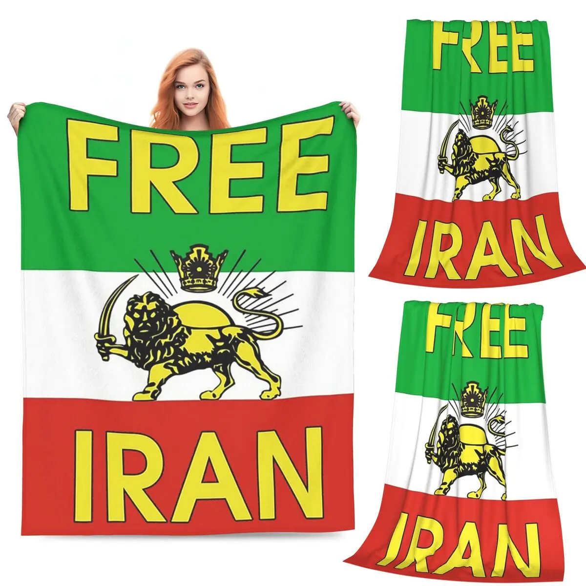 Flag Of Persia Iran (Pahlavi) Blankets Fleece Sofa Throw Blanket Super Soft for Couch Bedding Outdoor Throws Bedspread Quilt
Flag Of Persia Iran (Pahlavi) Blankets Fleece Sofa Throw Blanket Super Soft for Couch Bedding Outdoor Throws Bedspread Quilt