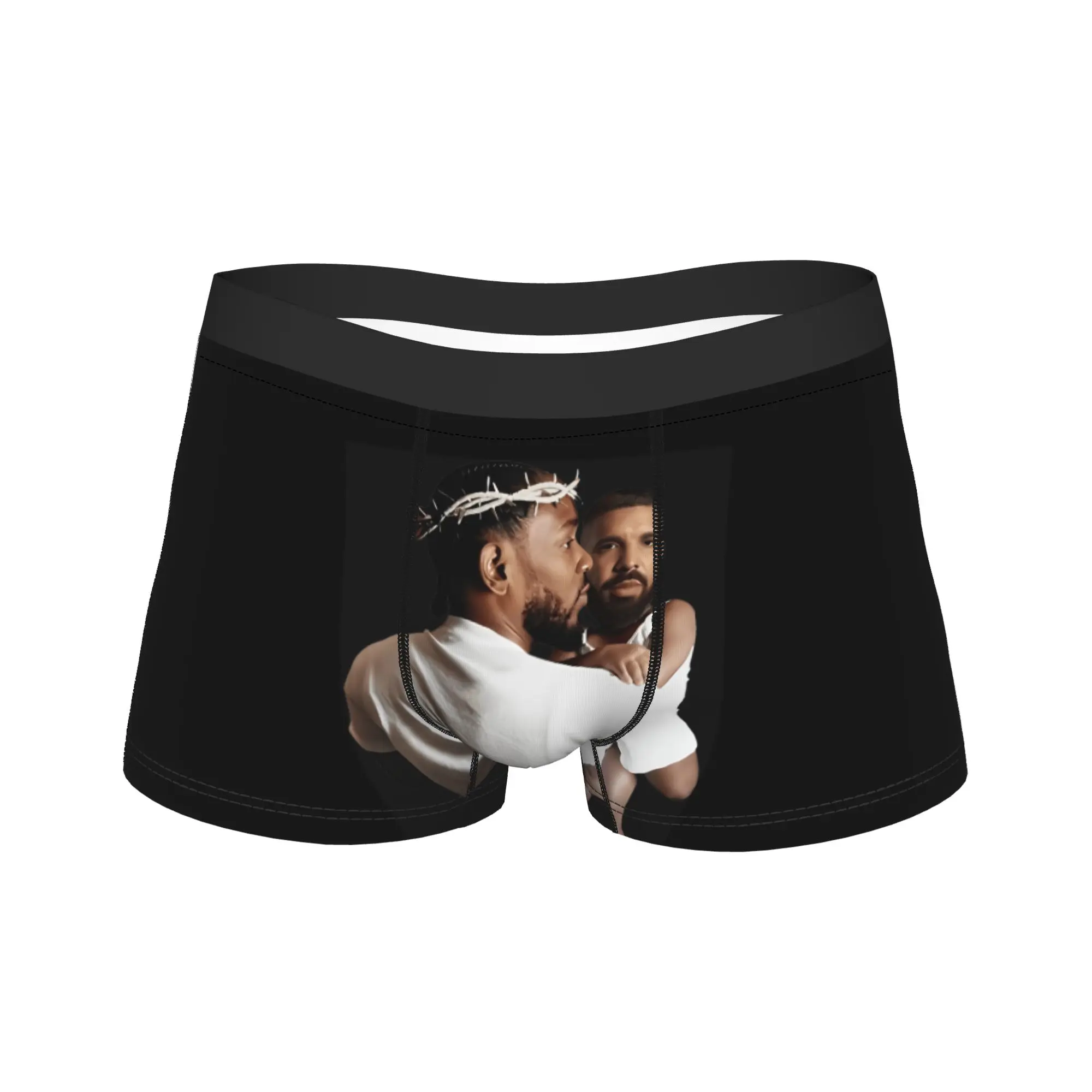 Kendrick Lamar Underwear Holding Baby Drake Man Panties Printed Breathable Boxershorts Quality Boxer Brief Big Size
Kendrick Lamar Underwear Holding Baby Drake Man Panties Printed Breathable Boxershorts Quality Boxer Brief Big Size