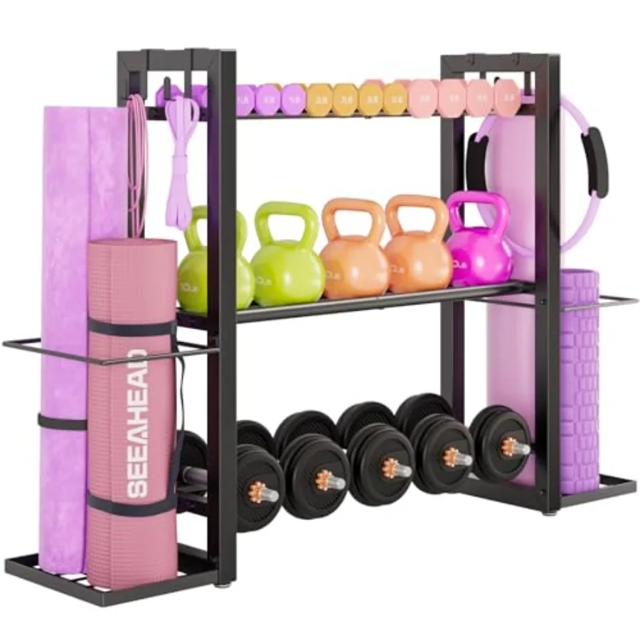 3-Tier Adjustable Dumbbell Rack Heavy Duty Metal Storage Rack for Dumbbells and Kettlebells Yoga Mat Organizer Multi-Purpose Gy
3-Tier Adjustable Dumbbell Rack Heavy Duty Metal Storage Rack for Dumbbells and Kettlebells Yoga Mat Organizer Multi-Purpose Gy