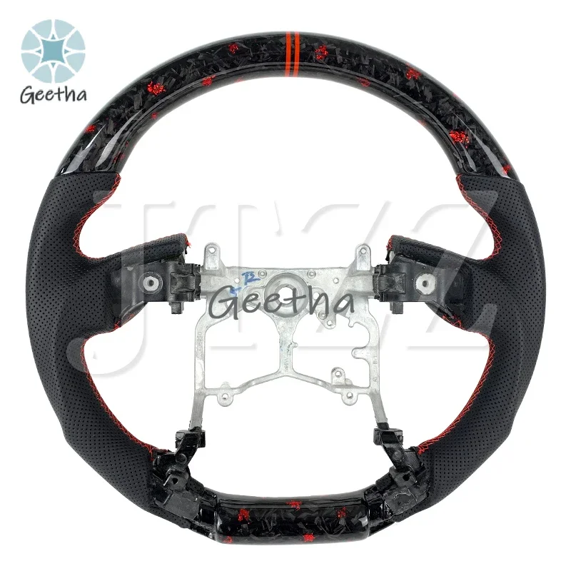For Toyoda Tacoma Black Leather Red Forged Carbon Fiber Car Steering Wheel Automotive Interior 2015-2021
For Toyoda Tacoma Black Leather Red Forged Carbon Fiber Car Steering Wheel Automotive Interior 2015-2021