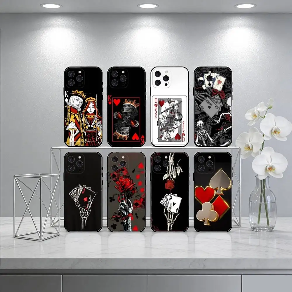 Skeleton Queen of Hearts Playing Card Phone Case For iPhone 17 16 15 14 13 12 Max Plus Silicone Black Cover
Skeleton Queen of Hearts Playing Card Phone Case For iPhone 17 16 15 14 13 12 Max Plus Silicone Black Cover