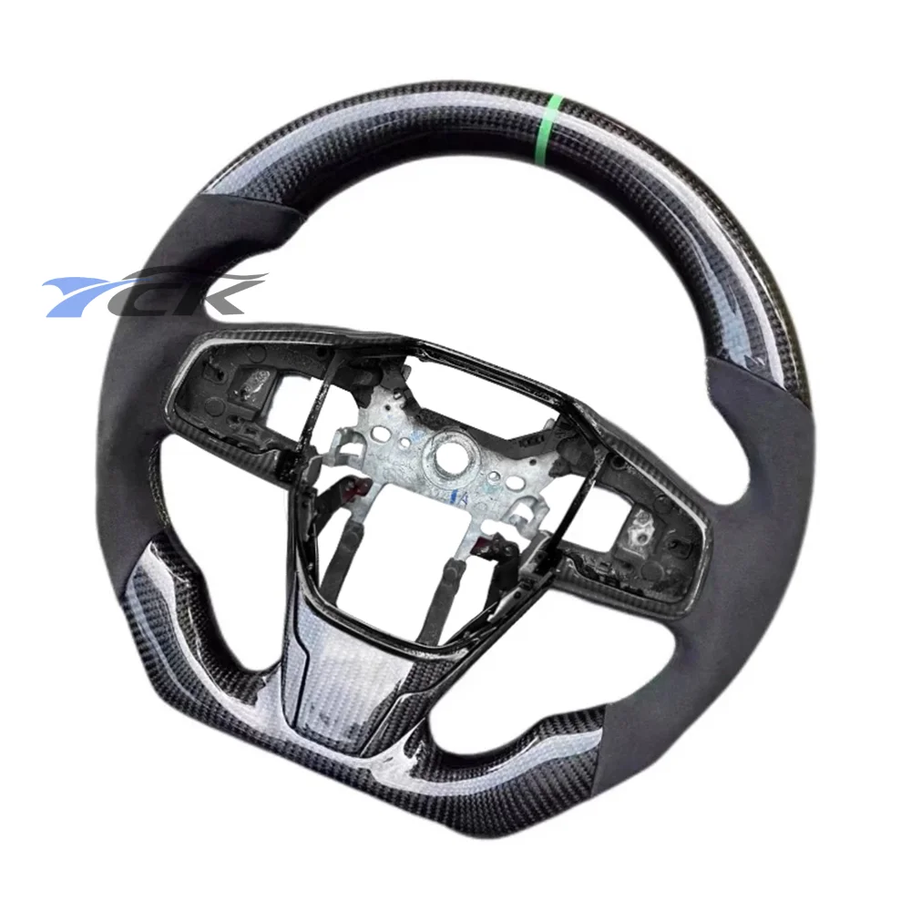 Custom Carbon Fiber Green Center Strip Steering Wheel For 2016 2017 2018 2019 2020 2021 Honda Civic car accessories
Custom Carbon Fiber Green Center Strip Steering Wheel For 2016 2017 2018 2019 2020 2021 Honda Civic car accessories