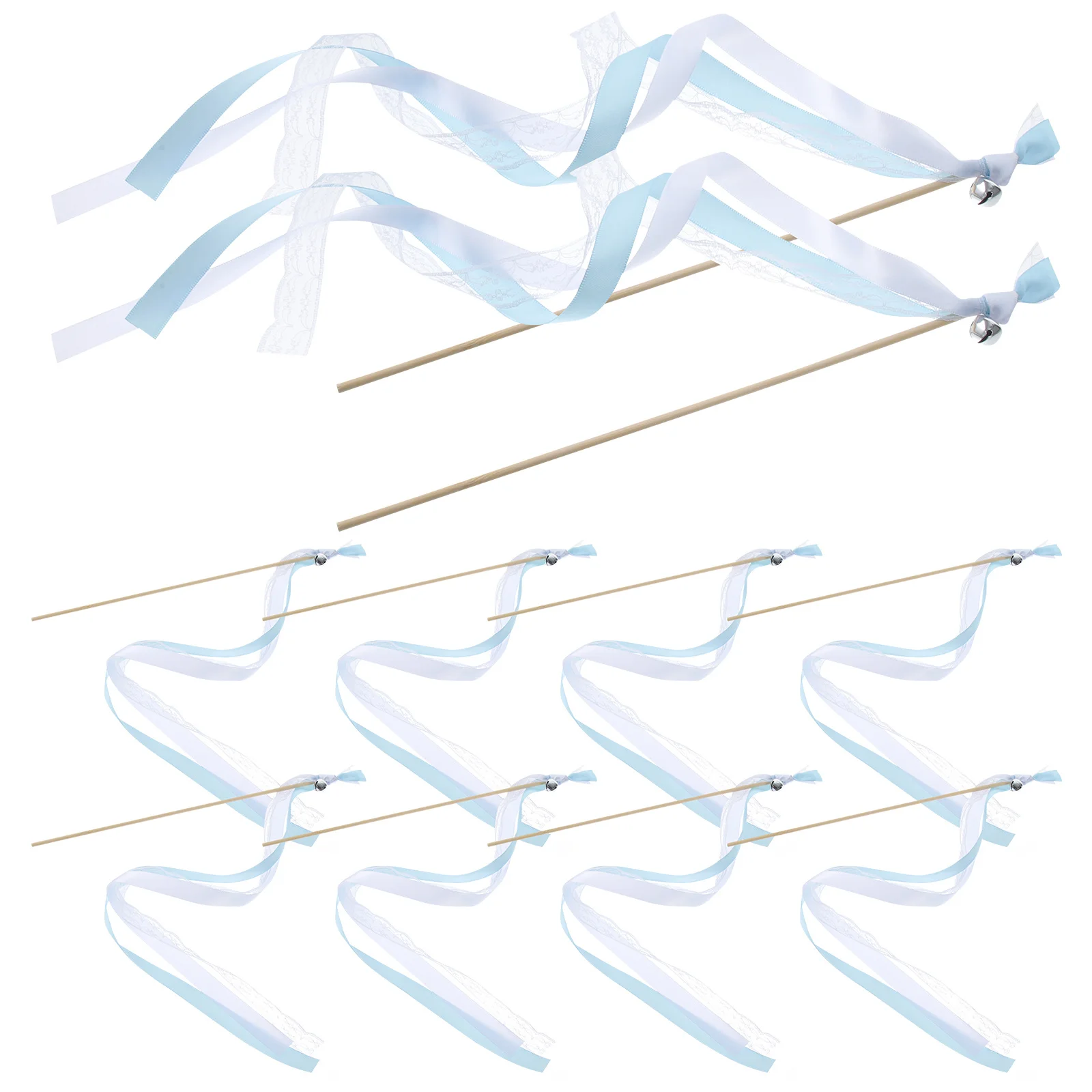 10Pcs Ribbon Fairy Wand Sticks Wedding Party Favors Lace Wood Material Bell Design for Dance Birthday Christmas Decor
10Pcs Ribbon Fairy Wand Sticks Wedding Party Favors Lace Wood Material Bell Design for Dance Birthday Christmas Decor