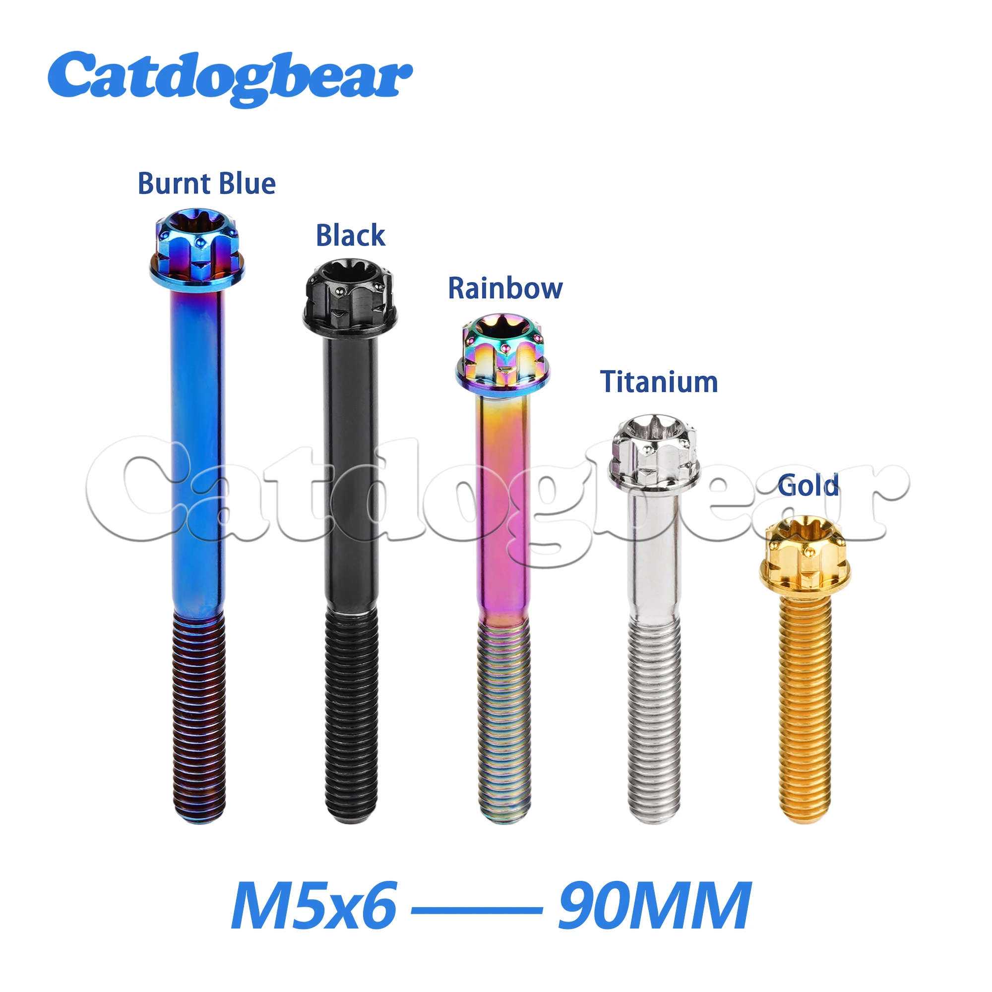Catdogbear Titanium Flange Bolt M5x6 10 15 20 25 30 35 40 45 50 55 60 65 70 75 80 85 90mm T25 Torx for Car and Motorcycle
Catdogbear Titanium Flange Bolt M5x6 10 15 20 25 30 35 40 45 50 55 60 65 70 75 80 85 90mm T25 Torx for Car and Motorcycle