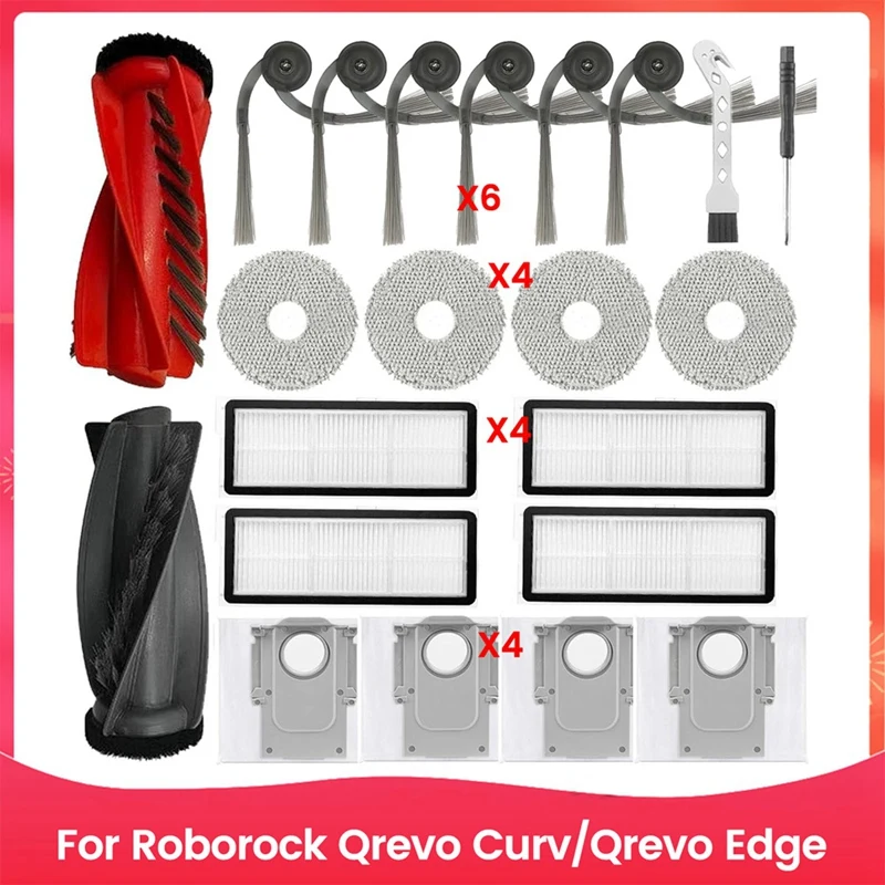 ГОРЯЧИЙ! Комплект аксессуаров для Roborock Qrevo Curv/Qrevo Edge, робот-пылесос, основная боковая щетка, HEPA-фильтр, швабра, тканевые мешки для пыли
ГОРЯЧИЙ! Комплект аксессуаров для Roborock Qrevo Curv/Qrevo Edge, робот-пылесос, основная боковая щетка, HEPA-фильтр, швабра, тканевые мешки для пыли