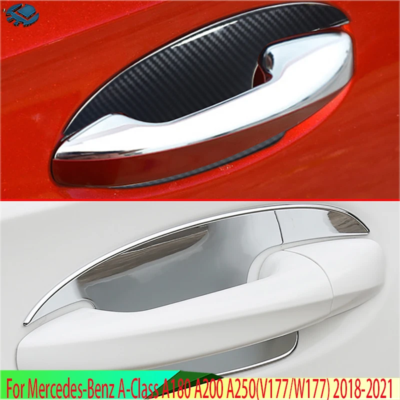 For Mercedes-Benz A-Class A180 A200 A250(V177/W177) 2018-2021 Car Accessories ABS Chrome Door Handle Bowl Cover Cup Cavity Trim
For Mercedes-Benz A-Class A180 A200 A250(V177/W177) 2018-2021 Car Accessories ABS Chrome Door Handle Bowl Cover Cup Cavity Trim