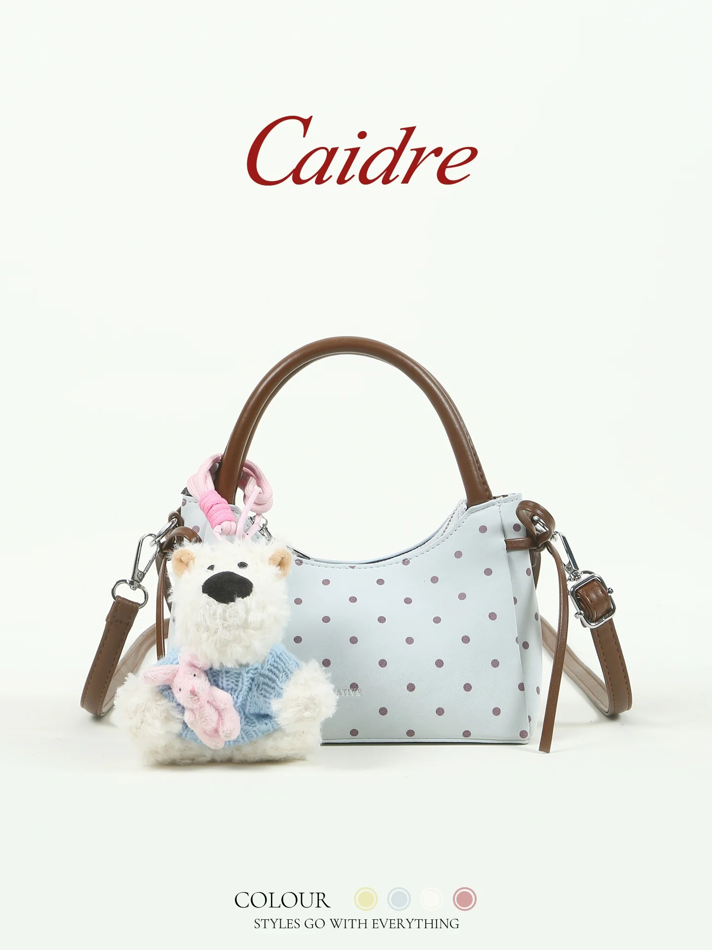 Caidre Polka Dot Doggie Handbag Sweet Girl Small Shoulder Bag Birthday Gift Crossbody Bag Fashionable European Style PU Leather
Caidre Polka Dot Doggie Handbag Sweet Girl Small Shoulder Bag Birthday Gift Crossbody Bag Fashionable European Style PU Leather