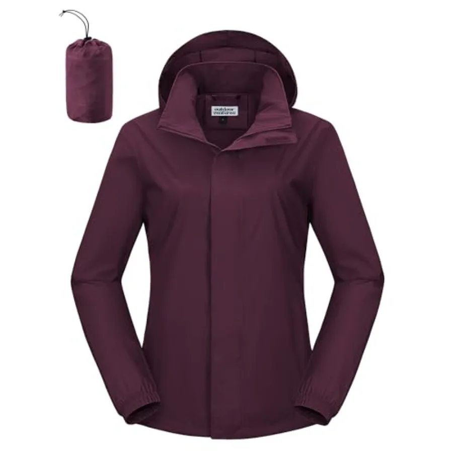 Outdoor Ventures Women's Rain Jacket Lightweight Packable Waterproof Rain Coat with Hood for Travel Golf Hiking Windbreaker
Outdoor Ventures Women's Rain Jacket Lightweight Packable Waterproof Rain Coat with Hood for Travel Golf Hiking Windbreaker
