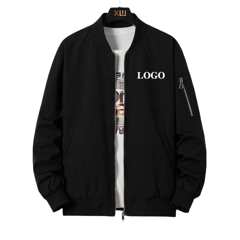 Fashionable and Trendy Men's Baseball Jacket with Embroidered Zipper for Spring and Autumn
Fashionable and Trendy Men's Baseball Jacket with Embroidered Zipper for Spring and Autumn