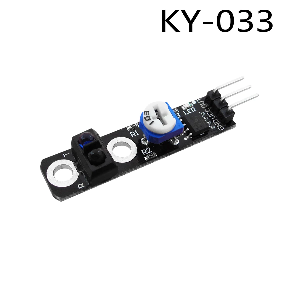 20PCS KY033 1 channel tracing module/Intelligent Vehicle tracking probe infrared/black white line detection sensor
20PCS KY033 1 channel tracing module/Intelligent Vehicle tracking probe infrared/black white line detection sensor