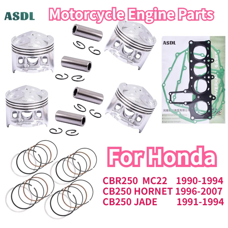 Motocycle Engine Parts Overhaul Gasket Mat and Piston Rings Kit for Honda CBR250 MC22 90-94 CB250 HORNET 1996-2007 CB 250 JADE
Motocycle Engine Parts Overhaul Gasket Mat and Piston Rings Kit for Honda CBR250 MC22 90-94 CB250 HORNET 1996-2007 CB 250 JADE