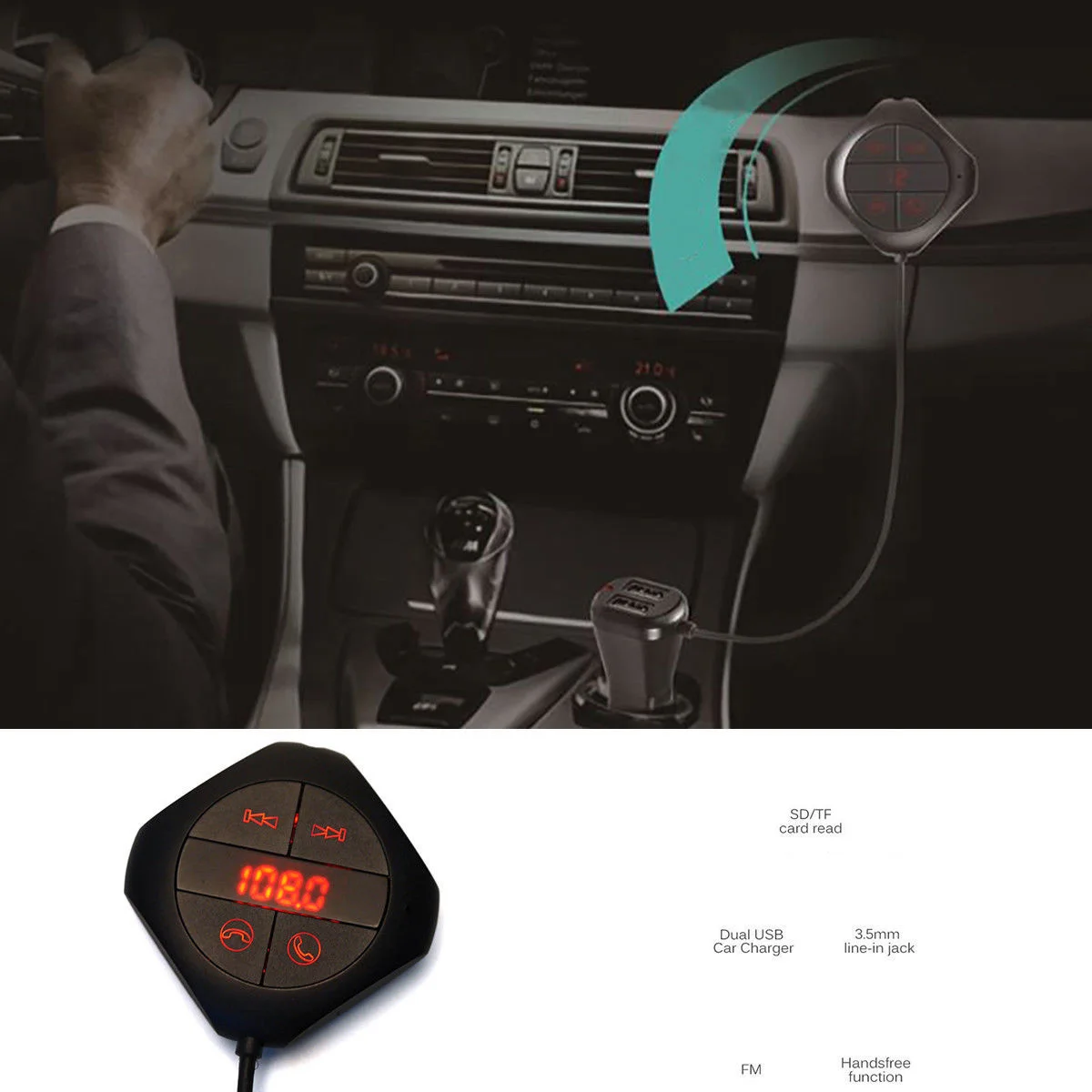 Car Mp3 Player Wireless Fm Transmitter Handsfree Voice Navigation Dual Usb Charging Aux Receiver Card Reader Fm
Car Mp3 Player Wireless Fm Transmitter Handsfree Voice Navigation Dual Usb Charging Aux Receiver Card Reader Fm