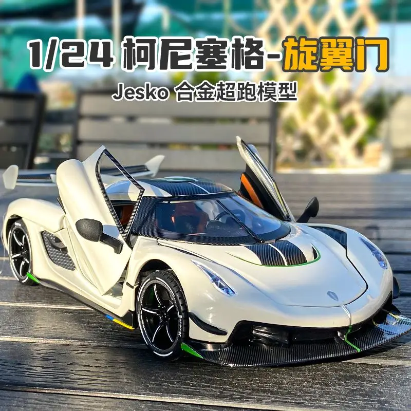 1:24 Koenigsegg Jesko Diecast Alloy Hypercar Model Rotary Door Shock Absorption Sound Light for Car Collectors Hobby Display
1:24 Koenigsegg Jesko Diecast Alloy Hypercar Model Rotary Door Shock Absorption Sound Light for Car Collectors Hobby Display
