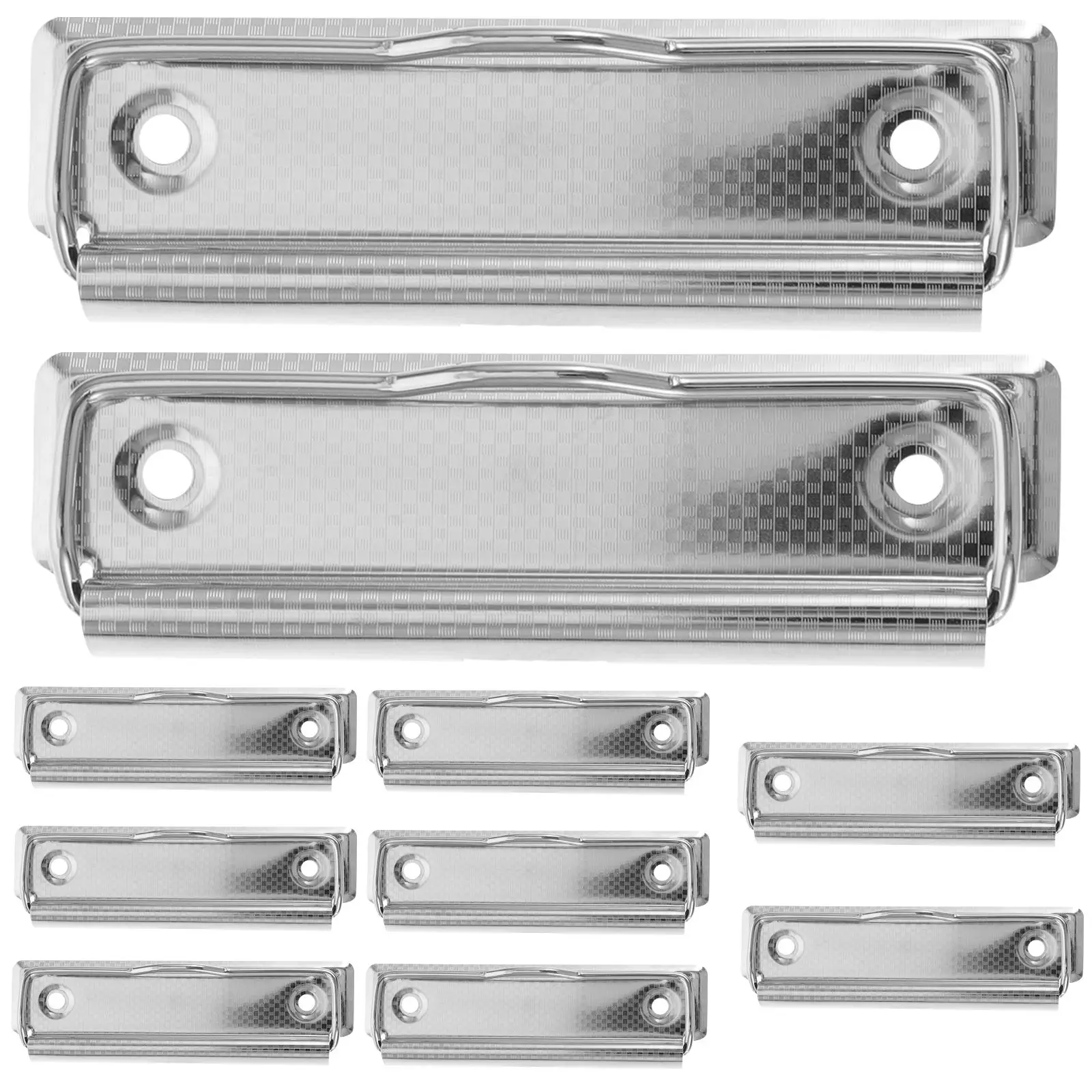 10pcs Metal Plate Clips Office School Supplies Clipboard Rivets Document File Clamps Stationery Aluminum Practical
10pcs Metal Plate Clips Office School Supplies Clipboard Rivets Document File Clamps Stationery Aluminum Practical