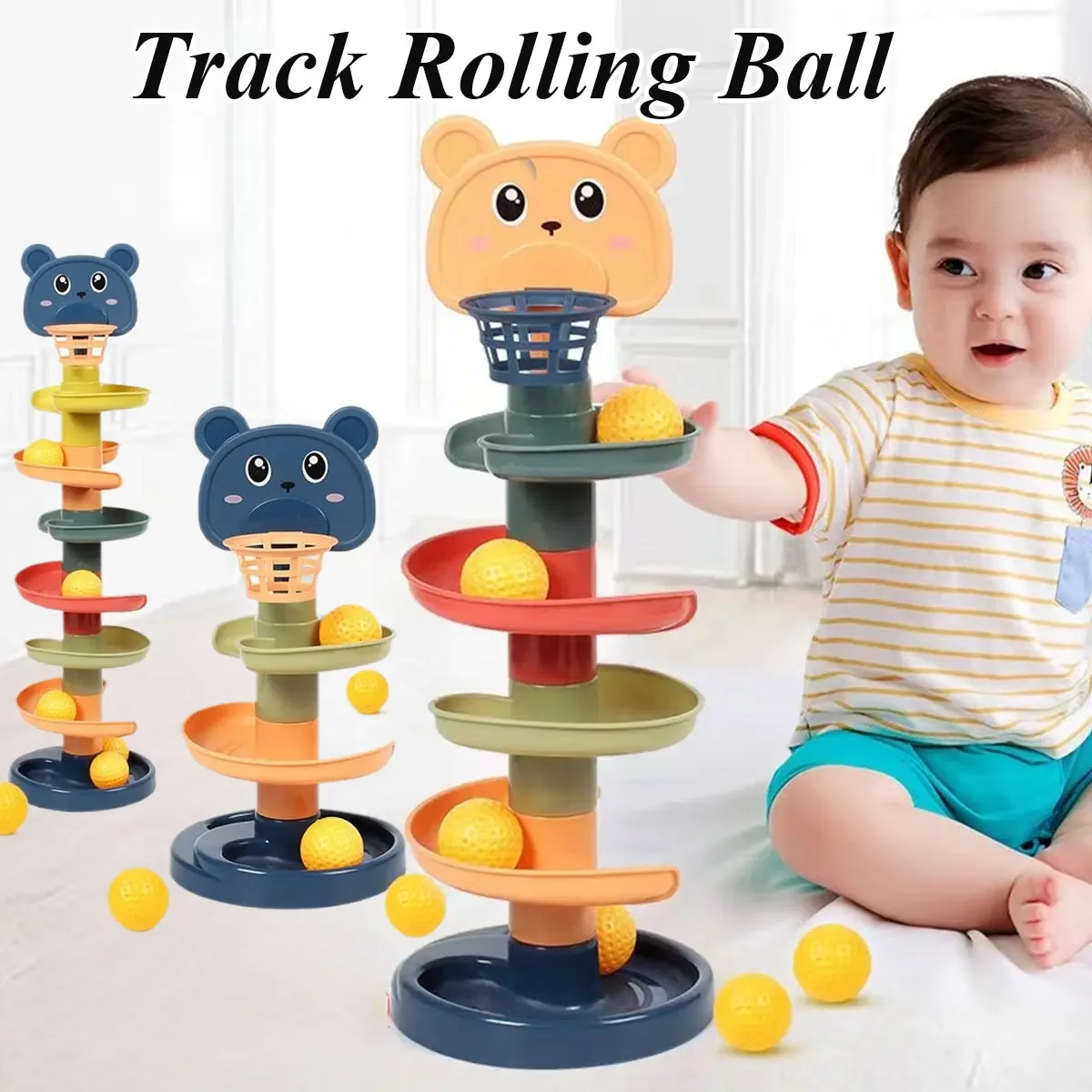 Different Layers Baby Track Rolling Ball Toy Early Educational Puzzle Toy for Children Montessori Sliding Track Tower Kids Gift
Different Layers Baby Track Rolling Ball Toy Early Educational Puzzle Toy for Children Montessori Sliding Track Tower Kids Gift