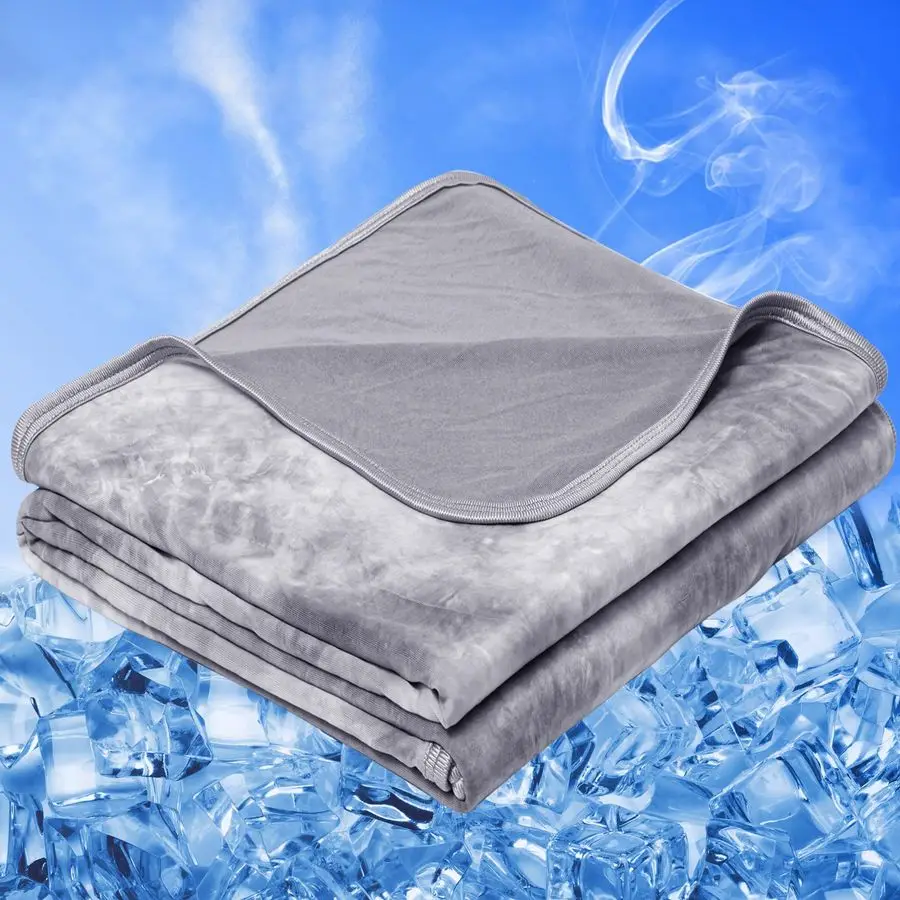 Cooling Blanket for Hot Sleepers, Absorbs Heat to Keep Adults Cool for Summer Nights Sweats, Thin Cold Lightweight Blanket for C
Cooling Blanket for Hot Sleepers, Absorbs Heat to Keep Adults Cool for Summer Nights Sweats, Thin Cold Lightweight Blanket for C