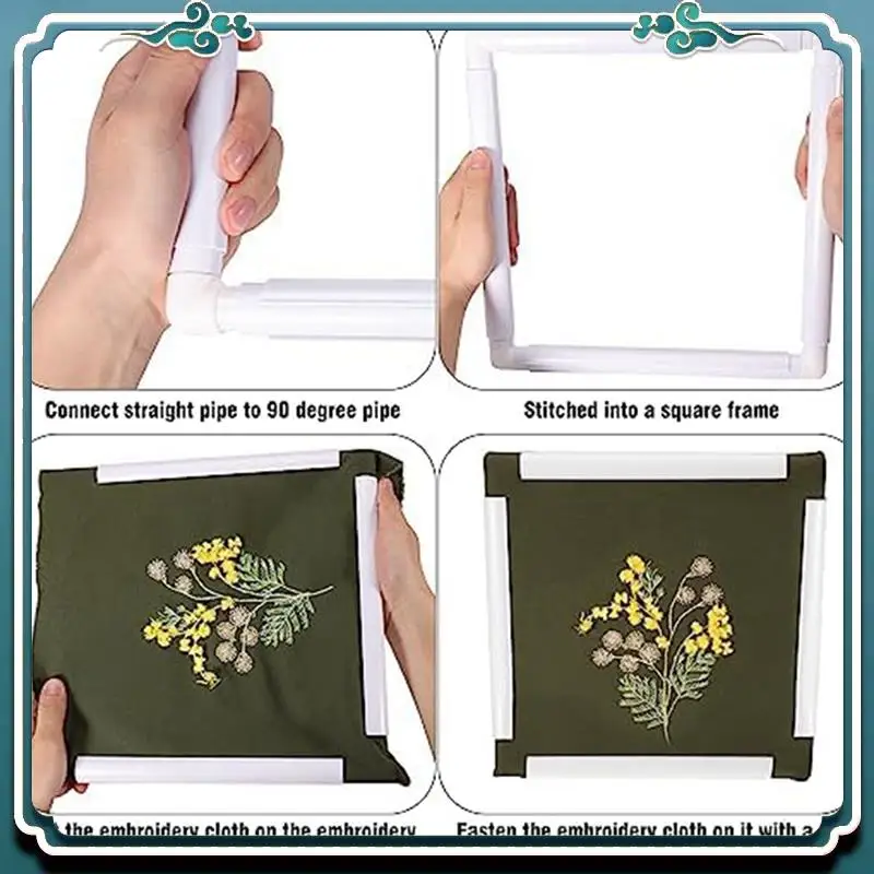 Cross Stitch Frame Black 11 X 11 Inch With 2 PCS Adjustable Embroidery Hoop Holder Square Embroidery Hoop Table Clamp
Cross Stitch Frame Black 11 X 11 Inch With 2 PCS Adjustable Embroidery Hoop Holder Square Embroidery Hoop Table Clamp