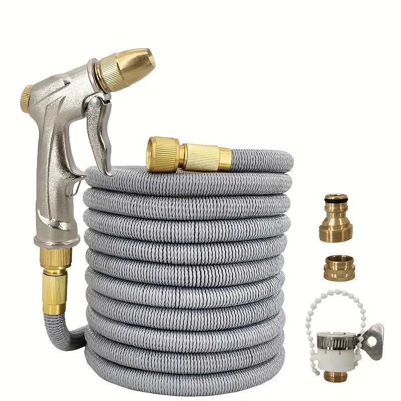 Horticulture 25FT-125 Feet Expandable Flexible Water Pipe, Equipped With Metal Adjustable Nozzle, Anti Twist, Gardening Tools
Horticulture 25FT-125 Feet Expandable Flexible Water Pipe, Equipped With Metal Adjustable Nozzle, Anti Twist, Gardening Tools