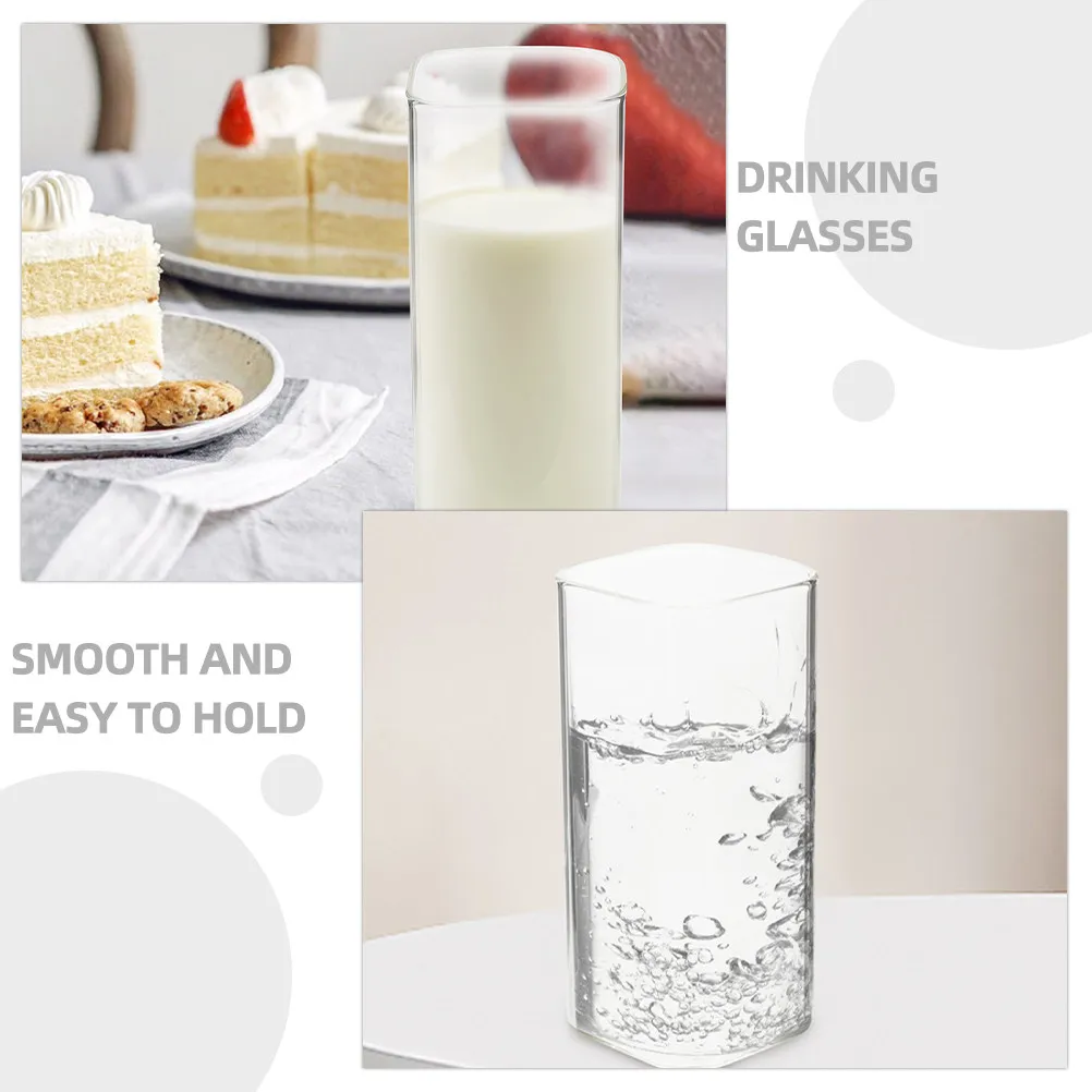 4Pcs Tall Square Glass Cups Set Premium Crystal Drinking Glasses Stackable Kitchen Glassware for Water Juice Beer Cold Drinks
4Pcs Tall Square Glass Cups Set Premium Crystal Drinking Glasses Stackable Kitchen Glassware for Water Juice Beer Cold Drinks