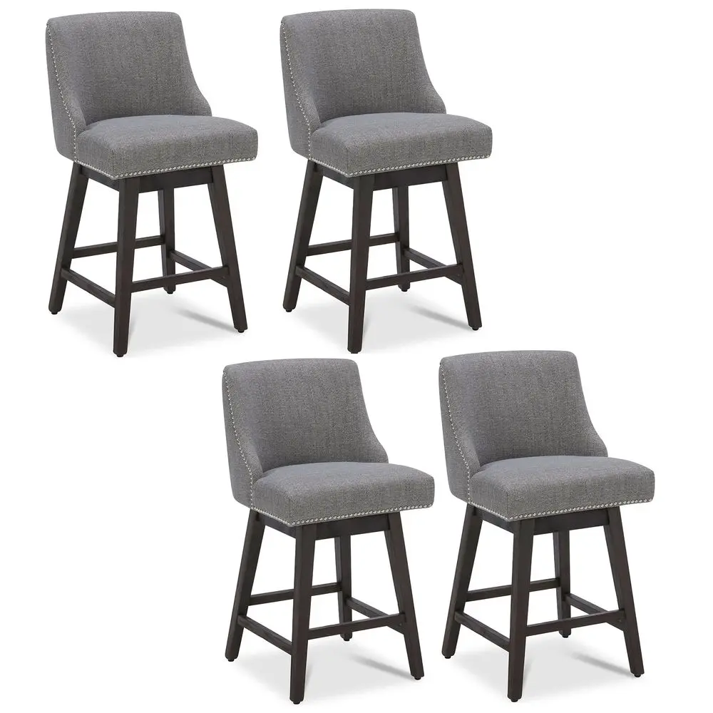 Counter Height Swivel Bar Stools Set of 4, FSC Certified holstered Counter Stools, Modern Swivel Barstools with Wood Legs for
Counter Height Swivel Bar Stools Set of 4, FSC Certified holstered Counter Stools, Modern Swivel Barstools with Wood Legs for