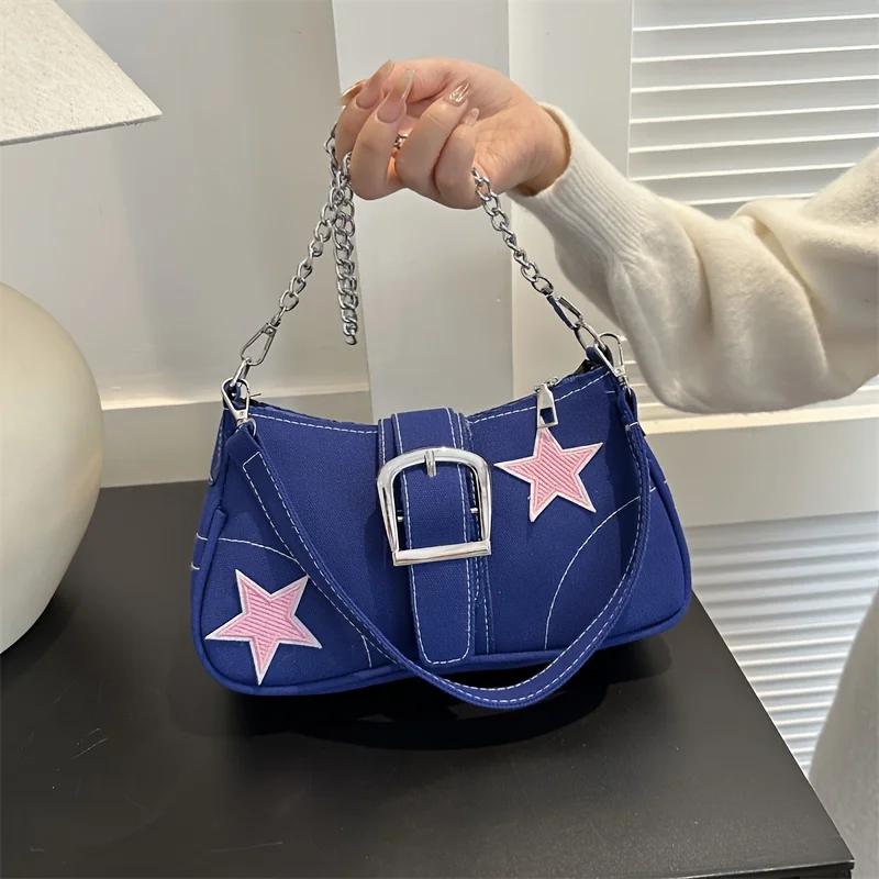 Trendy Y2K Crossbody Bag, Fashion Canvas Shoulder Bag, Women's Stylish Handbag & Purse
Trendy Y2K Crossbody Bag, Fashion Canvas Shoulder Bag, Women's Stylish Handbag & Purse