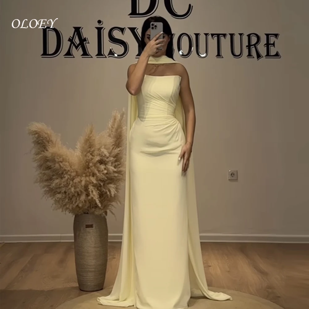 OLOEYFormal Evening Dresses Women Customized Patchwork Strapless Floor-Length Bridal Gown Simple vestidos de novia Sweep Train
OLOEYFormal Evening Dresses Women Customized Patchwork Strapless Floor-Length Bridal Gown Simple vestidos de novia Sweep Train