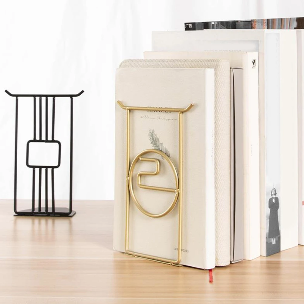 2Pcs Metal Book Ends Exquisite Wear-Resistant Bookend Multi-Function Organizer Decorative Home Office Study Accessory
2Pcs Metal Book Ends Exquisite Wear-Resistant Bookend Multi-Function Organizer Decorative Home Office Study Accessory