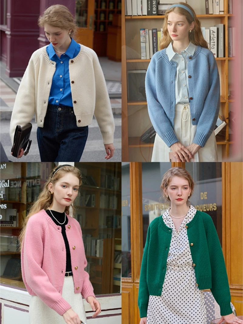2024 Women's Spring Autumn New O Neck Sweater Coat Female Solid Loose Long Sleeve Cardigan Jackets Knitted Overcoats N129
2024 Women's Spring Autumn New O Neck Sweater Coat Female Solid Loose Long Sleeve Cardigan Jackets Knitted Overcoats N129