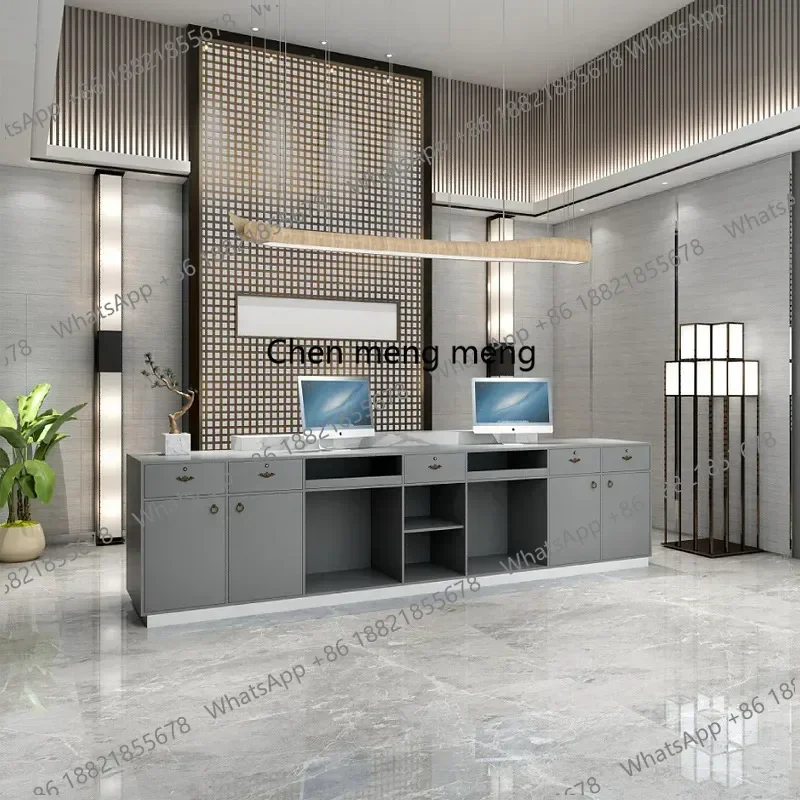 Hot sales Nordic luxury furniture for aesthetic design computer desks white shop counterstands cash register counter salon recep
Hot sales Nordic luxury furniture for aesthetic design computer desks white shop counterstands cash register counter salon recep