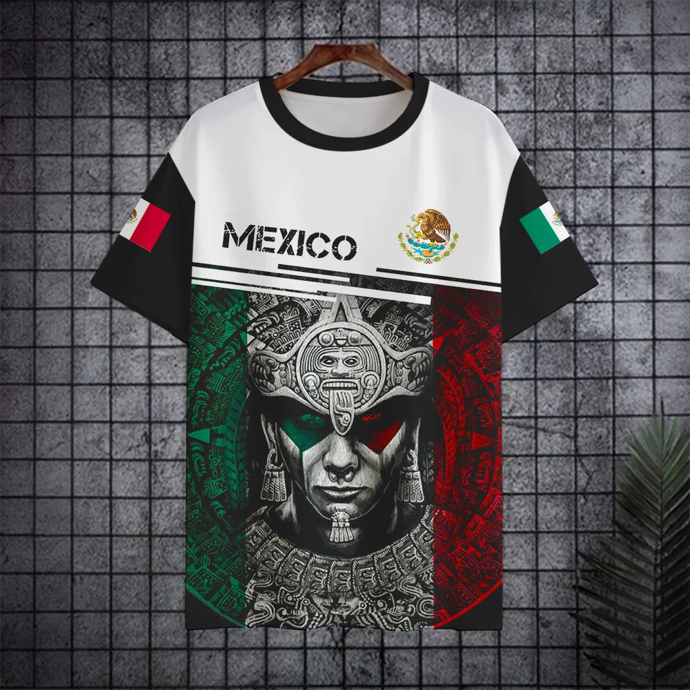 Mexico National Flag Print Men's T Shirt Hip Hop Trend Harajuku Streetwear Funny 3D Pattern Loose Top Summer Casual Short Sleeve
Mexico National Flag Print Men's T Shirt Hip Hop Trend Harajuku Streetwear Funny 3D Pattern Loose Top Summer Casual Short Sleeve