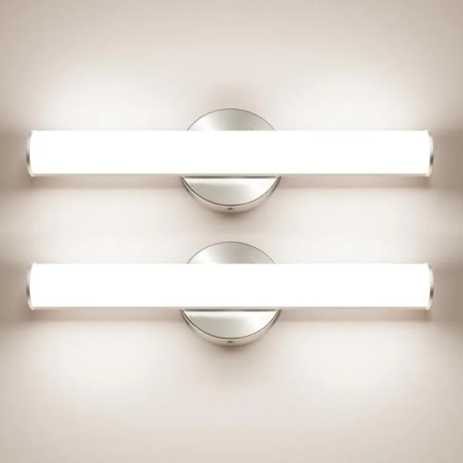 2 Pack LED Vanity Light Bar for Bathroom, Dimmable Bathroom Light Fixtures 17.3inch 12W 1200LM Over Mirror Lighting Fixture Wal
2 Pack LED Vanity Light Bar for Bathroom, Dimmable Bathroom Light Fixtures 17.3inch 12W 1200LM Over Mirror Lighting Fixture Wal