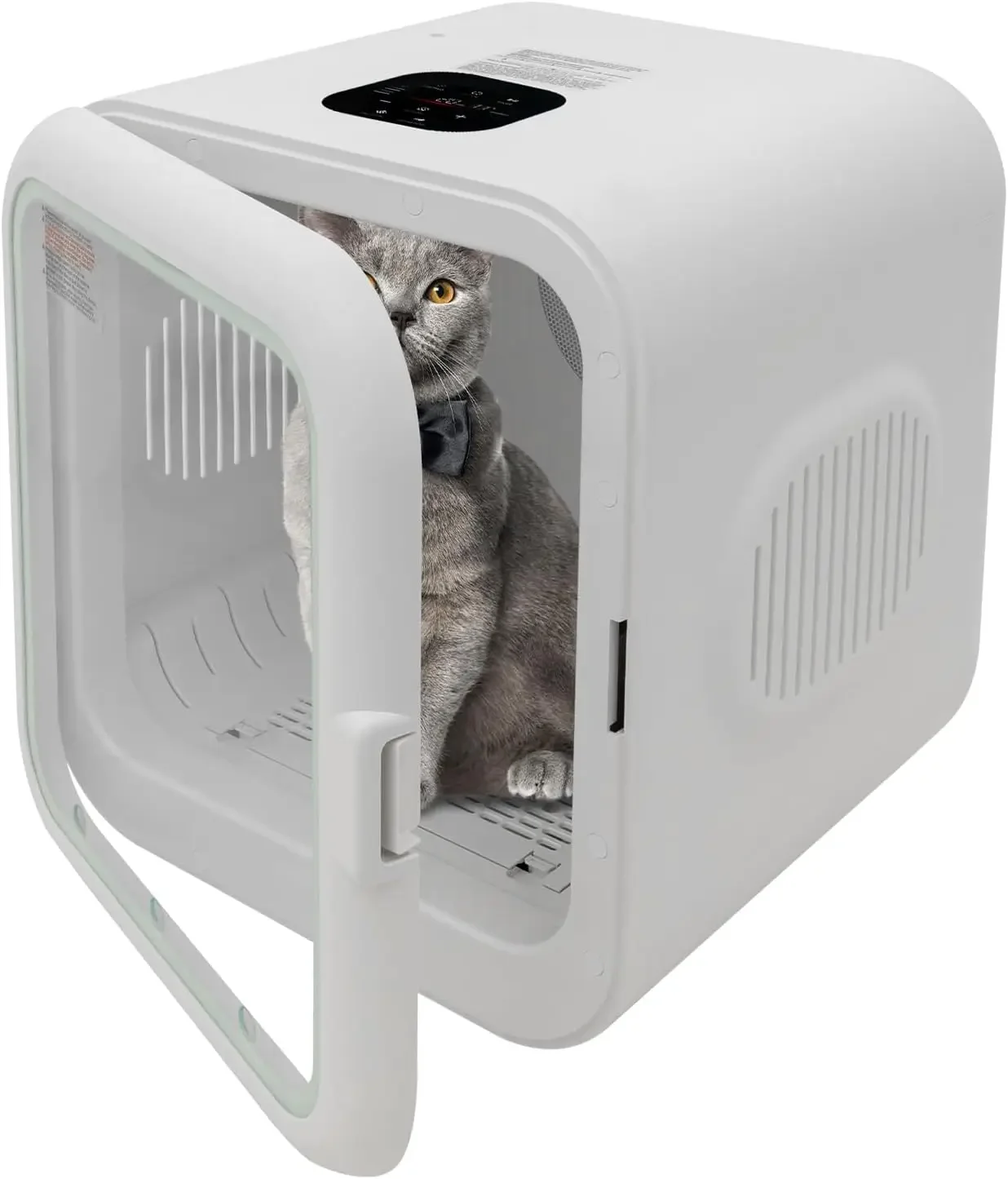 62L Portable Pet Dryer Box for 22.05 lbs Cats/16.53 lbs Dog, 800W 71.6-113℉ 10-180min Adjustable Low Noise Puppy Drying
62L Portable Pet Dryer Box for 22.05 lbs Cats/16.53 lbs Dog, 800W 71.6-113℉ 10-180min Adjustable Low Noise Puppy Drying