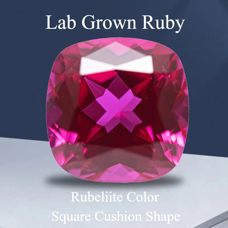 Lab Grown Ruby Square Cushion Shape Rubeliite Color VVS1 Selectable AGL Certificate Charms Beads Diy Jewelry Making Materials
Lab Grown Ruby Square Cushion Shape Rubeliite Color VVS1 Selectable AGL Certificate Charms Beads Diy Jewelry Making Materials