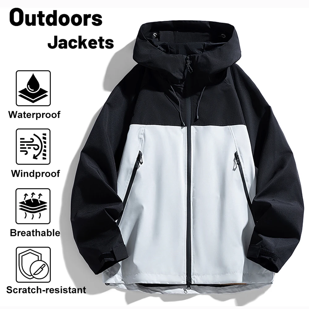 Women's Waterproof Windbreaker Outdoor Sport Windproof Rain Coat Unisex Hiking Camping Climbing Trekking Cycling Casual Jacket
Women's Waterproof Windbreaker Outdoor Sport Windproof Rain Coat Unisex Hiking Camping Climbing Trekking Cycling Casual Jacket