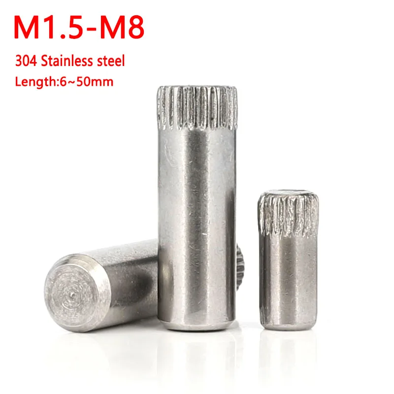 M1.5M2 M2.5 M3 M4 M5 M6 M8 304 Stainless Steel Knurled Cylindrical Pins Shaft Pin Toy Connecting Rod Lock Hinge Pin locating pin
M1.5M2 M2.5 M3 M4 M5 M6 M8 304 Stainless Steel Knurled Cylindrical Pins Shaft Pin Toy Connecting Rod Lock Hinge Pin locating pin