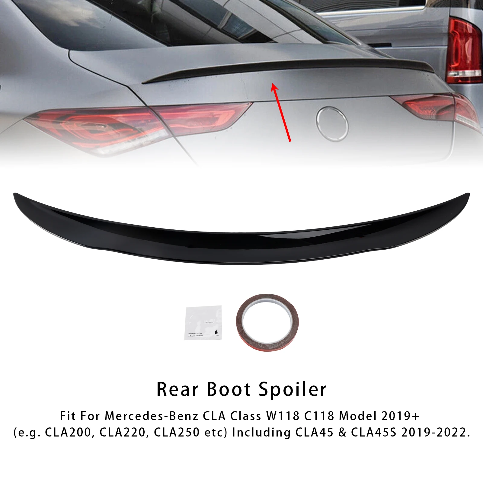 Artudatech Gloss Black Rear Boot Spoiler For Mercedes-Benz CLA-Class W118 C118 2019+
Artudatech Gloss Black Rear Boot Spoiler For Mercedes-Benz CLA-Class W118 C118 2019+