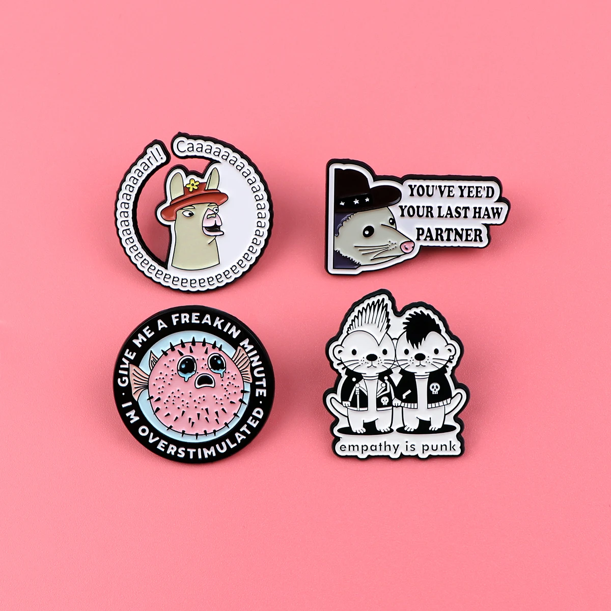 Animals Quotation Series Enamel Pins Lapel Pins Badge for Backpack Clothes Pin Cute Cartoon Metal Brooch Decoration Jewelry Gift
Animals Quotation Series Enamel Pins Lapel Pins Badge for Backpack Clothes Pin Cute Cartoon Metal Brooch Decoration Jewelry Gift