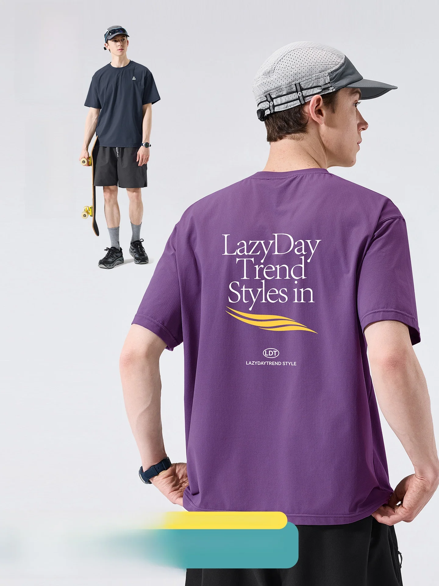 LAZY DAY Outdoor Lightweight Quick Dry Printed Short Sleeve T-Shirt Men's Summer Hiking Breathable Sports Top Polyester Fiber
LAZY DAY Outdoor Lightweight Quick Dry Printed Short Sleeve T-Shirt Men's Summer Hiking Breathable Sports Top Polyester Fiber