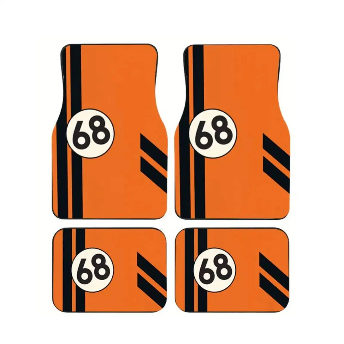 4pcs Orange Racing 68 Number Car Floor Mat Universal Anti-Slip Waterproof Auto Foot Carpets Set Car Interior Accessories For SUV
4pcs Orange Racing 68 Number Car Floor Mat Universal Anti-Slip Waterproof Auto Foot Carpets Set Car Interior Accessories For SUV