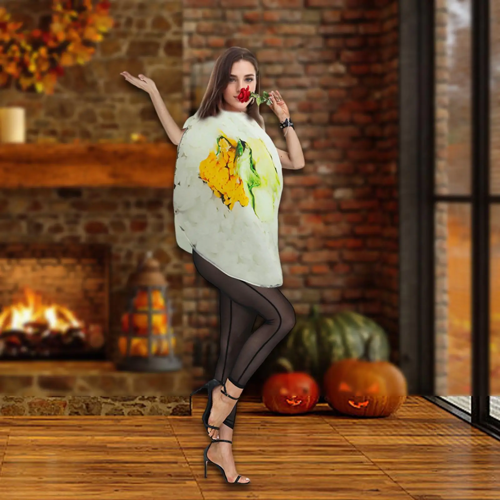 Adults Sushi Roll Costume Holiday Decoration Funny Food Cosplay Outfit for Masquerade Family Friends Dressing up Women Men Party
Adults Sushi Roll Costume Holiday Decoration Funny Food Cosplay Outfit for Masquerade Family Friends Dressing up Women Men Party