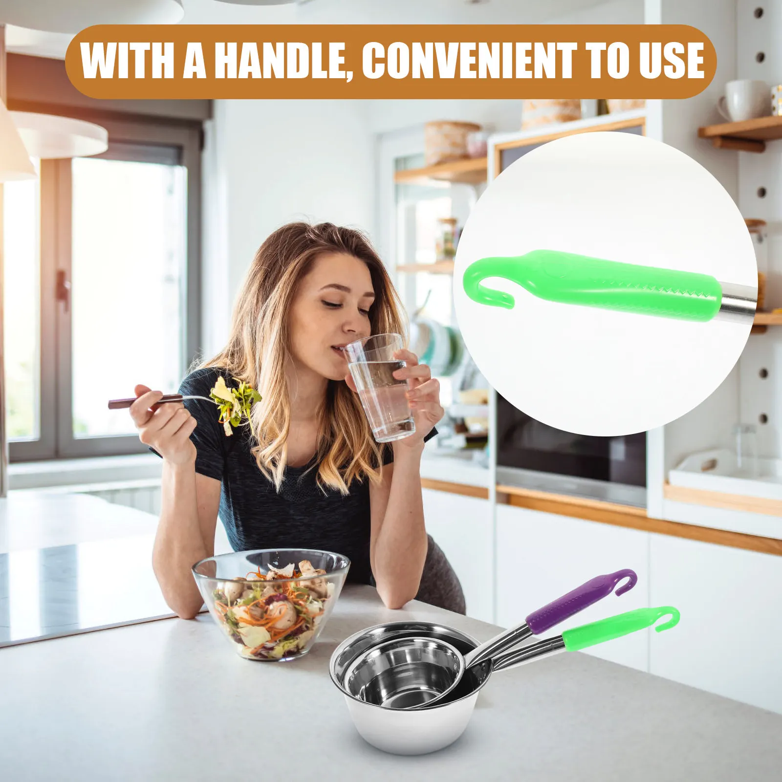 2Pcs Stainless Steel Water Ladle Large Capacity Long Handle Water Scoop Kitchen Bathroom Household Accessories 16Cm 12Cm Random
2Pcs Stainless Steel Water Ladle Large Capacity Long Handle Water Scoop Kitchen Bathroom Household Accessories 16Cm 12Cm Random