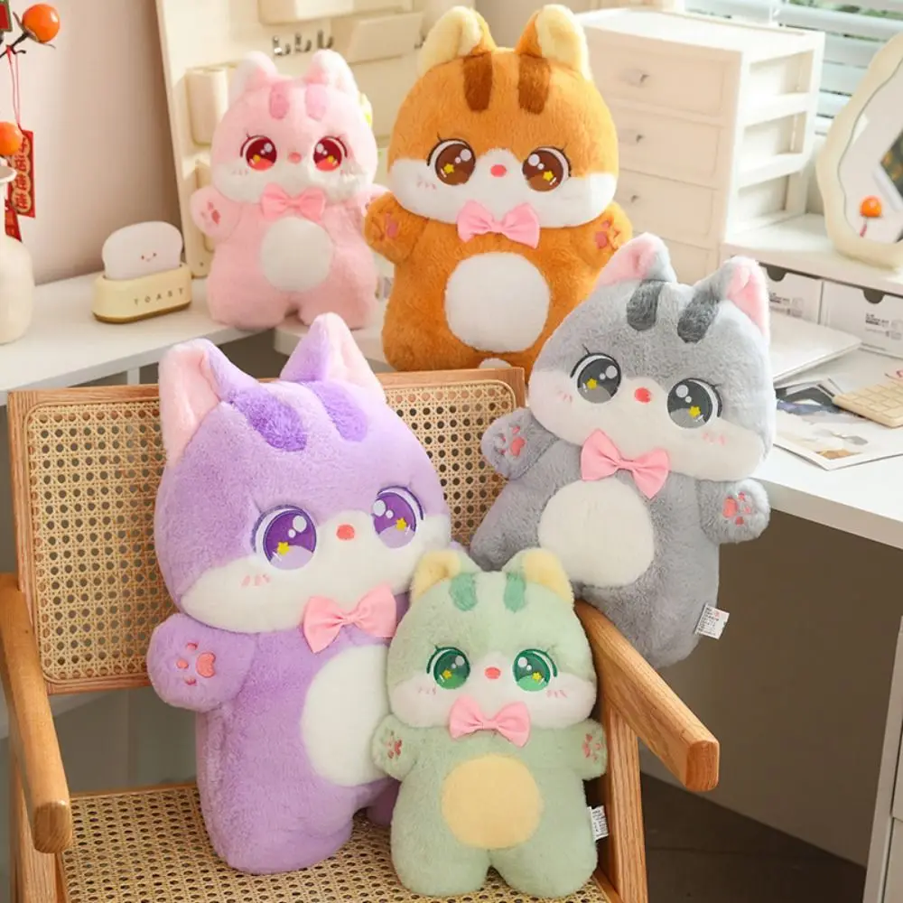Animal Pet Cat Plush Toy with Bowtie Fluffy Kitten Stuffed Doll Big Eyes Soft Cartoon Simulation Cat Doll Pillow
Animal Pet Cat Plush Toy with Bowtie Fluffy Kitten Stuffed Doll Big Eyes Soft Cartoon Simulation Cat Doll Pillow