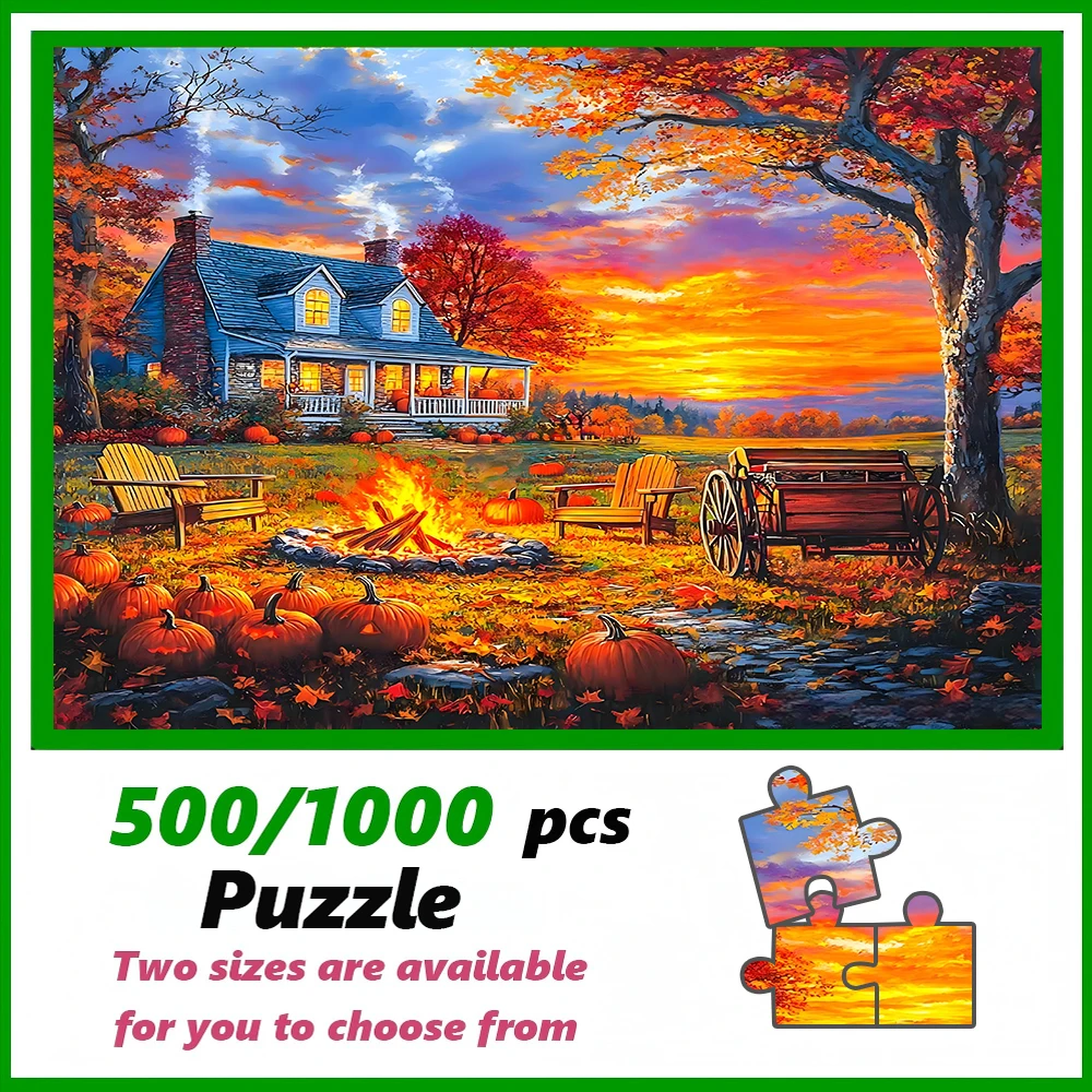 A high-quality 500/1000-piece puzzle, perfect for adults, is a fun family game that helps relieve stress and is great for birthd
A high-quality 500/1000-piece puzzle, perfect for adults, is a fun family game that helps relieve stress and is great for birthd