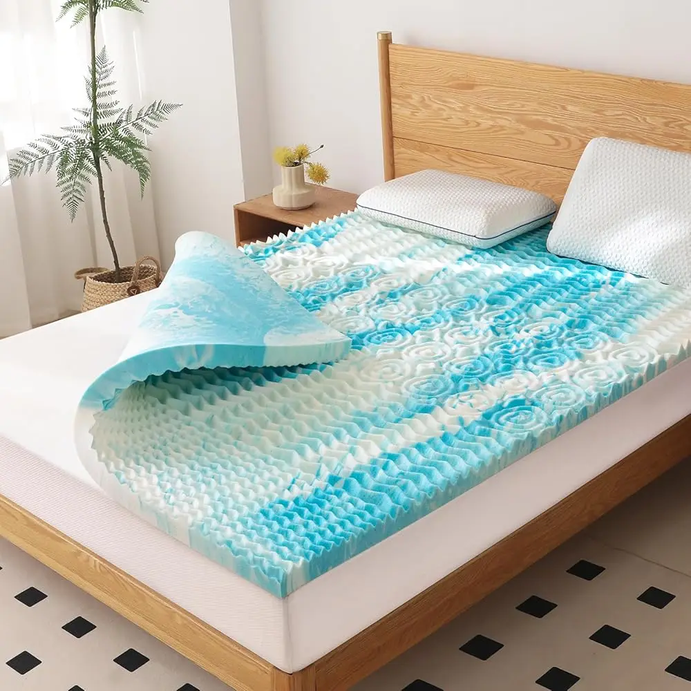 2 H 5 Zone Memory Foam Mattr Topper Queen Size, Comfortable Mattr Topper For Ba Pain Relief, Gel Infused Bed Topper,
2 H 5 Zone Memory Foam Mattr Topper Queen Size, Comfortable Mattr Topper For Ba Pain Relief, Gel Infused Bed Topper,