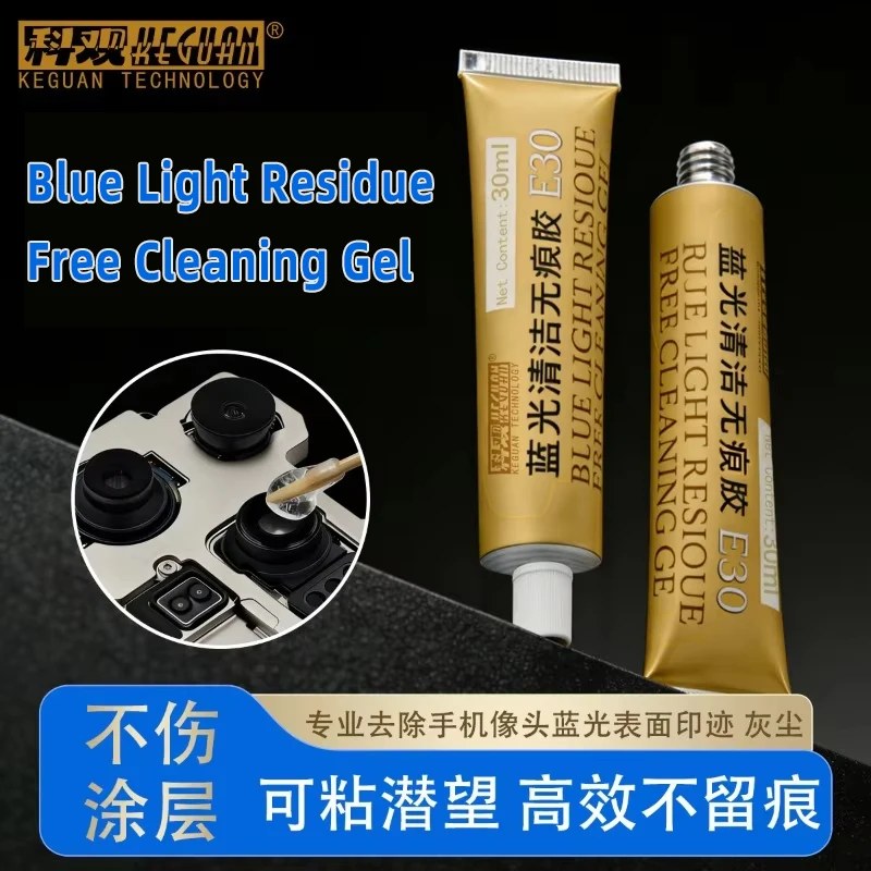 KEGUAN E30 Blue Light Residue Free Cleaning Gel 30ml High Viscosity No Residue Eco for Phone Camera Lens Chip PCB Dust Removal
KEGUAN E30 Blue Light Residue Free Cleaning Gel 30ml High Viscosity No Residue Eco for Phone Camera Lens Chip PCB Dust Removal