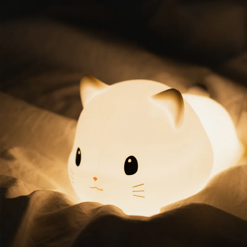 Silicone Cat Led Night Light Touch Sensor Rechargeable Bedroom Bedside Cute Night Lamp for Children Kids Baby Gifts Sleep Light
Silicone Cat Led Night Light Touch Sensor Rechargeable Bedroom Bedside Cute Night Lamp for Children Kids Baby Gifts Sleep Light