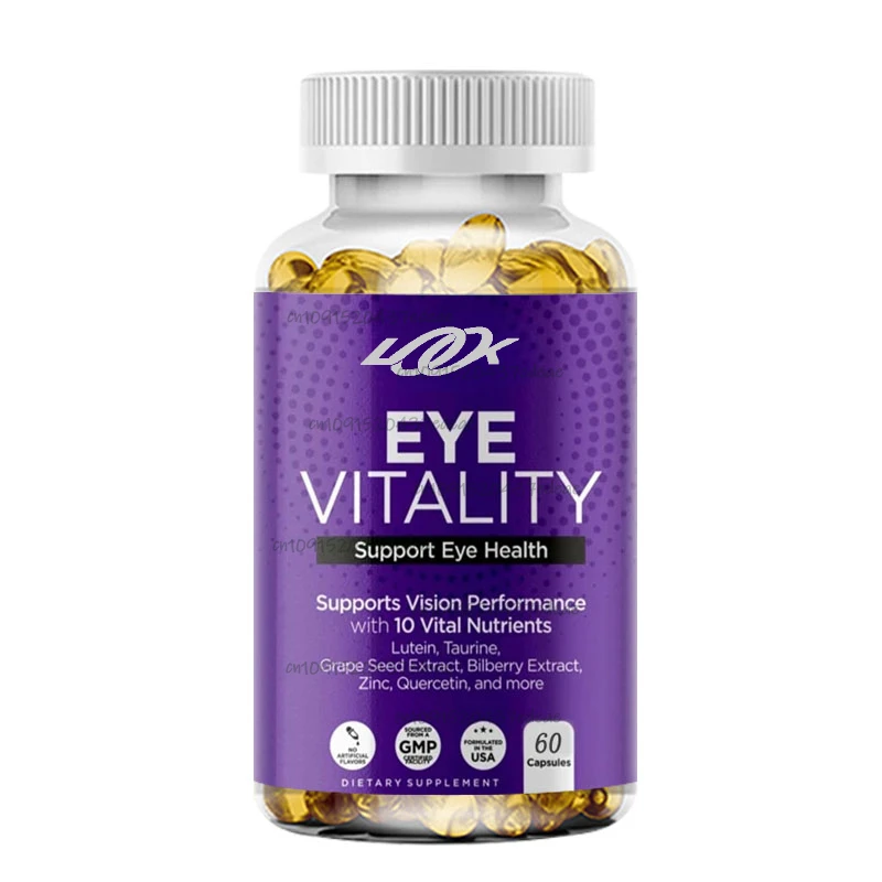 Eye vitamins lutein, cranberry, beta carotene L-taurine 60 tablets, supporting vision and macular health, filtering blue light
Eye vitamins lutein, cranberry, beta carotene L-taurine 60 tablets, supporting vision and macular health, filtering blue light