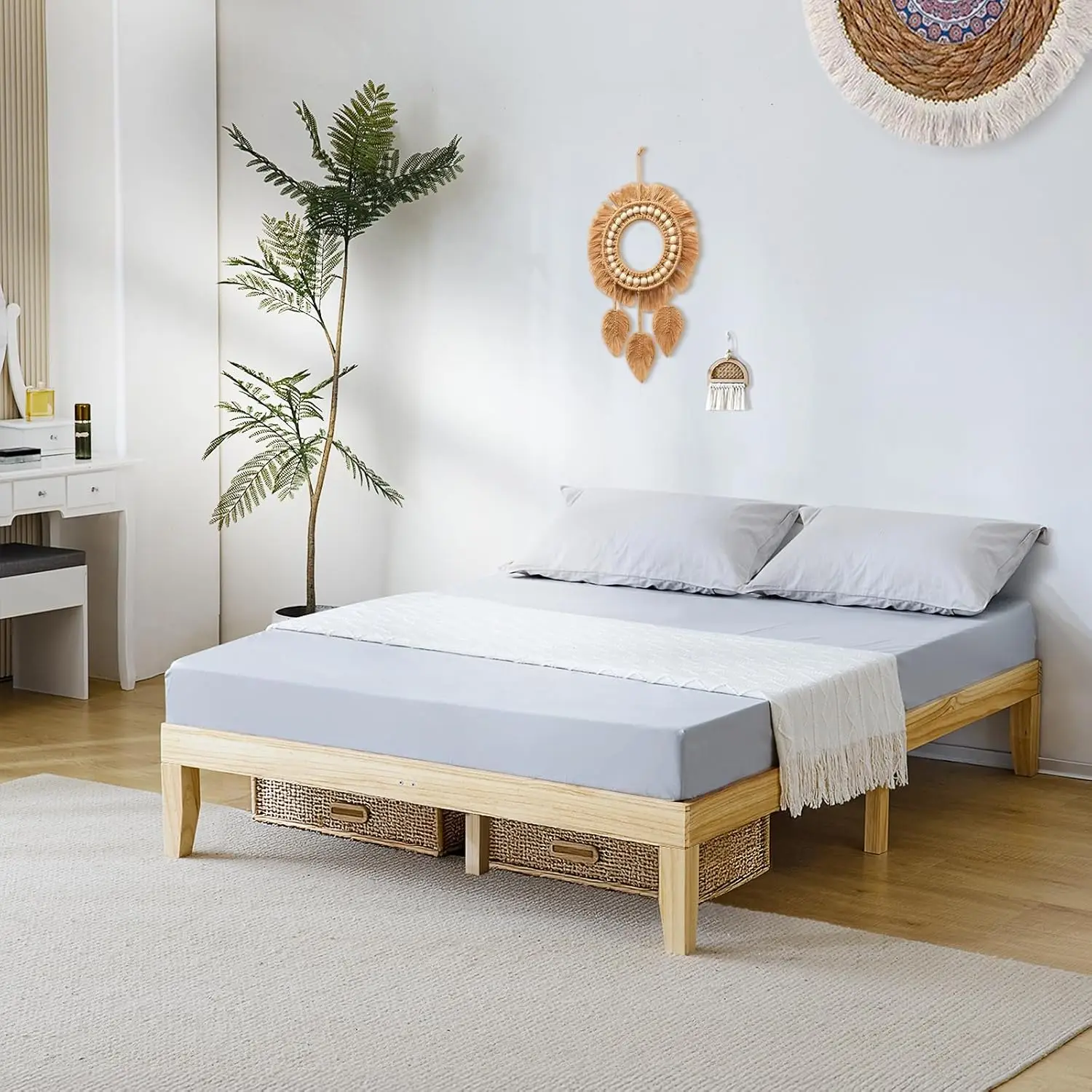 Full Size Bed Frame with Storage, Kids Bed, 12 Inch Double Sturdy Minimalist Bed Frame, No Box Spring Needed, Easy Assemble, Hea
Full Size Bed Frame with Storage, Kids Bed, 12 Inch Double Sturdy Minimalist Bed Frame, No Box Spring Needed, Easy Assemble, Hea
